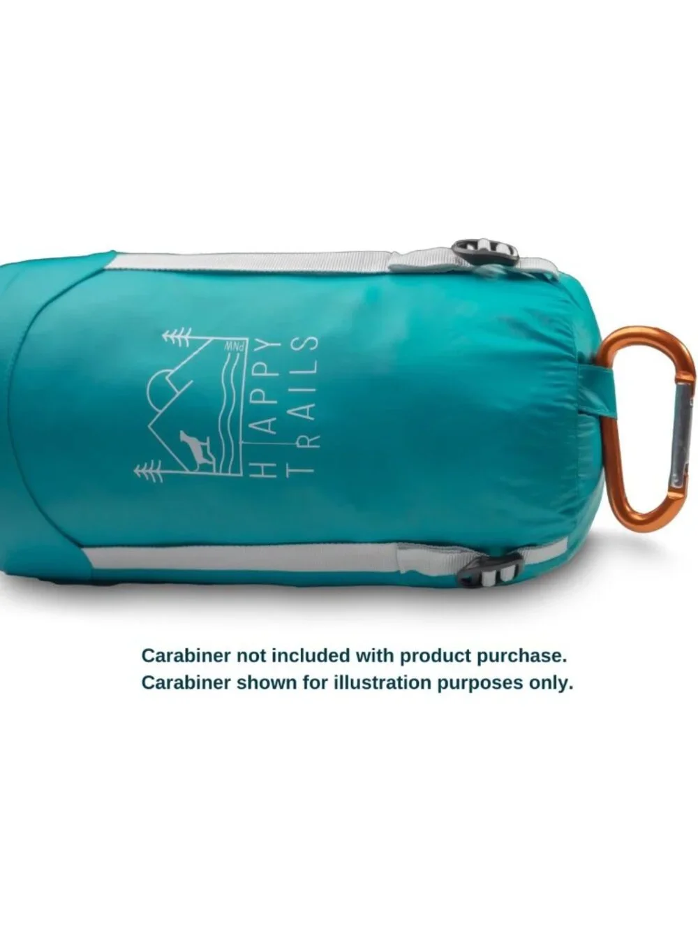 Ultralight Glacial Blue Dog Sleeping Bag & Packable Bed for Hiking & Camping